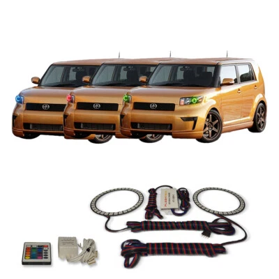 RGB Multi Color IR Headlight Halo kit for Scion xB 08-10 Foto 1 de 4