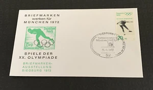 Germany Munich 1972 FDC Olympics  Siegburg cancel - Bild 1 von 4