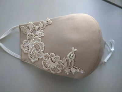 Face Mask washable Reusable 100 Cotton Handmade With Filter Pocket Hand Crafted - Image 1 of 4