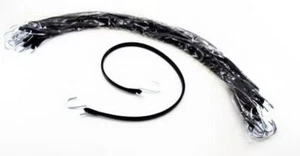 50 Pack 31" EPDM Rubber Tie Down Cord Chrome Hooks Bungee Strap Rope Elastic - Picture 1 of 5
