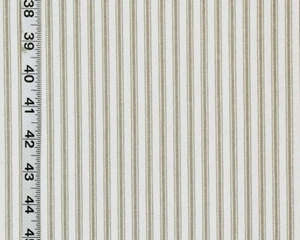 Grey and white ticking stripe fabric gray taupe home decorating material BTY - Picture 1 of 1