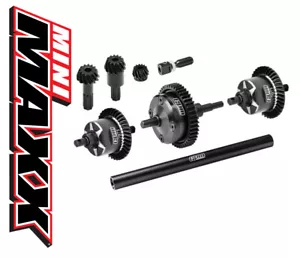 GPM 7075 ANTERIORE E CENTRALE E POSTERIORE CAMBIO COMPLETO DIFF 10780 PER RC TRAXXAS MINI MAXX - Foto 1 di 14
