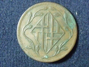1814 BARCELONA 4 QUARTOS JOSE NAPOLEON SPAIN COPPER SPANISH LITTLE GREEN SPOT - Picture 1 of 2