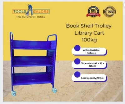 Book Shelf Trolley / Library Cart - 100kg - image 1 of 4