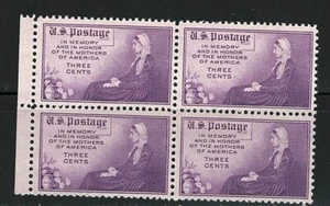 #737 1934 bloque de tres centavos día de la madre de 4 MNH - Imagen 1 de 1