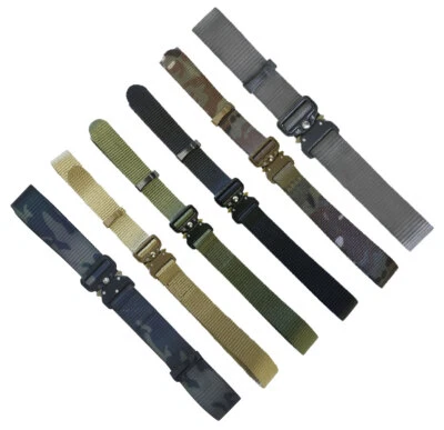 RECON TACTICAL BELT MENS QUICK RELEASE ONE HAND BUCKLE MILITARY ARMY UP TO 46"