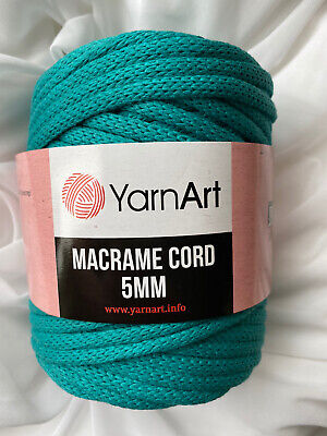 Yarnart Macramé Cable 5mm Cable De Macramé 1 X 500g Roll-Color 783 • 9.31€