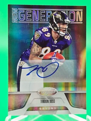 Tandon Doss 2011 Certified New Generations Gold 23/25 RC Autograph Ravens - Image 1 of 2