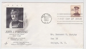 TurtlesTradingPost- John J Pershing 1961 #1042A FDC- Artcraft Cachet - Picture 1 of 1