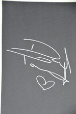 Dawid Tomaszewski fashion designer signed 20x30cm card drawing autograph 