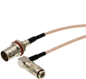 HD SDI DIN 1.0/2.3 Right Angle to BNC Female RG179 Cable for Blackmagic 75ohm - Picture 1 of 9
