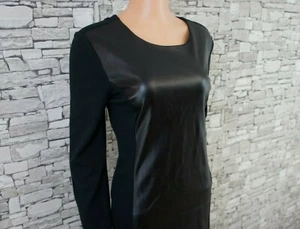 PHILOSOPHY DAMEN ABEND FEST KLEID SICHTBARER ZIPP LEDER OPTIK SCHWARZ 42 - Bild 1 von 10
