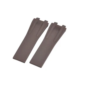 26x20mm Brown Rubber Watch Strap For Ulysse Nardin Executive - Picture 1 of 6