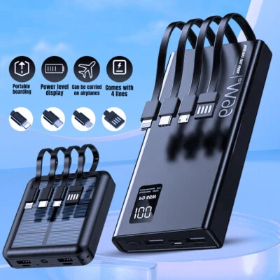 40000mAh 66W Power Bank Fast Charging Portable PD 20W External Battery Charger - Image 1 of 4