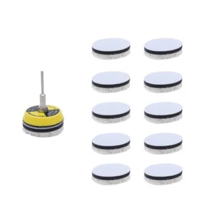 11pcs 2 Inch Compressed Wool Polishing Buffing Pads with 1/8" mandrel - Picture 1 of 4