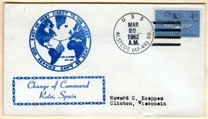 USS Alstede AF 48 March 22 1962, Change of Command, Rota, Spain - Picture 1 of 1