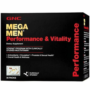 GNC Mega Men Performance & Vitality Vitapak including SEXUAL HEALTH Exp. 05/27 - Picture 1 of 9