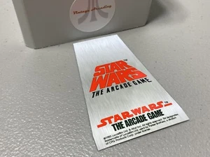 Star Wars The Arcade Game Brushed Metal (Atari 2600) Custom Replacement Label - Picture 1 of 1
