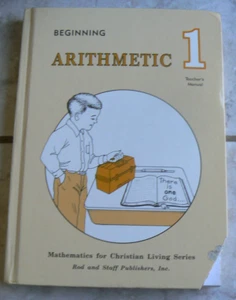 Rod & Staff gr.1/1st Beginning Arithmetic Math TE, 1991 HC cut corners - Picture 1 of 9