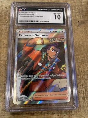 CGC 10 GEM MINT Explorer's Guidance 200/162 Temporal Forces RARE Pokemon Card - Image 1 of 2