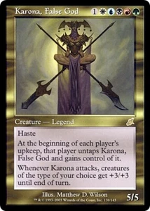KARONA, FALSO DIO x1 mtg quasi nuovo flagello 1 raro - Foto 1 di 1