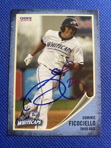 2014 West Michigan Whitecaps Dominic Ficociello Auto Signed Autograph Tigers 
