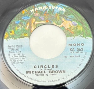 Michael Brown Circles 45 Vinyl 70er Rock Promo Kama Sutra Schallplatten - Bild 1 von 6