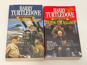 Harry Turtledove Worldwar Lot of 2 Tilting Upsetting Alternate History PB Books - Picture 1 of 3