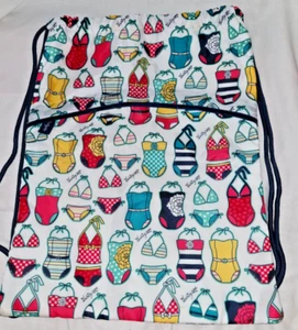 Thirty-One 31 Cinch Sac Drawstring Back Pack Bag Swimsuits Beach Pool Tote - Picture 1 of 5