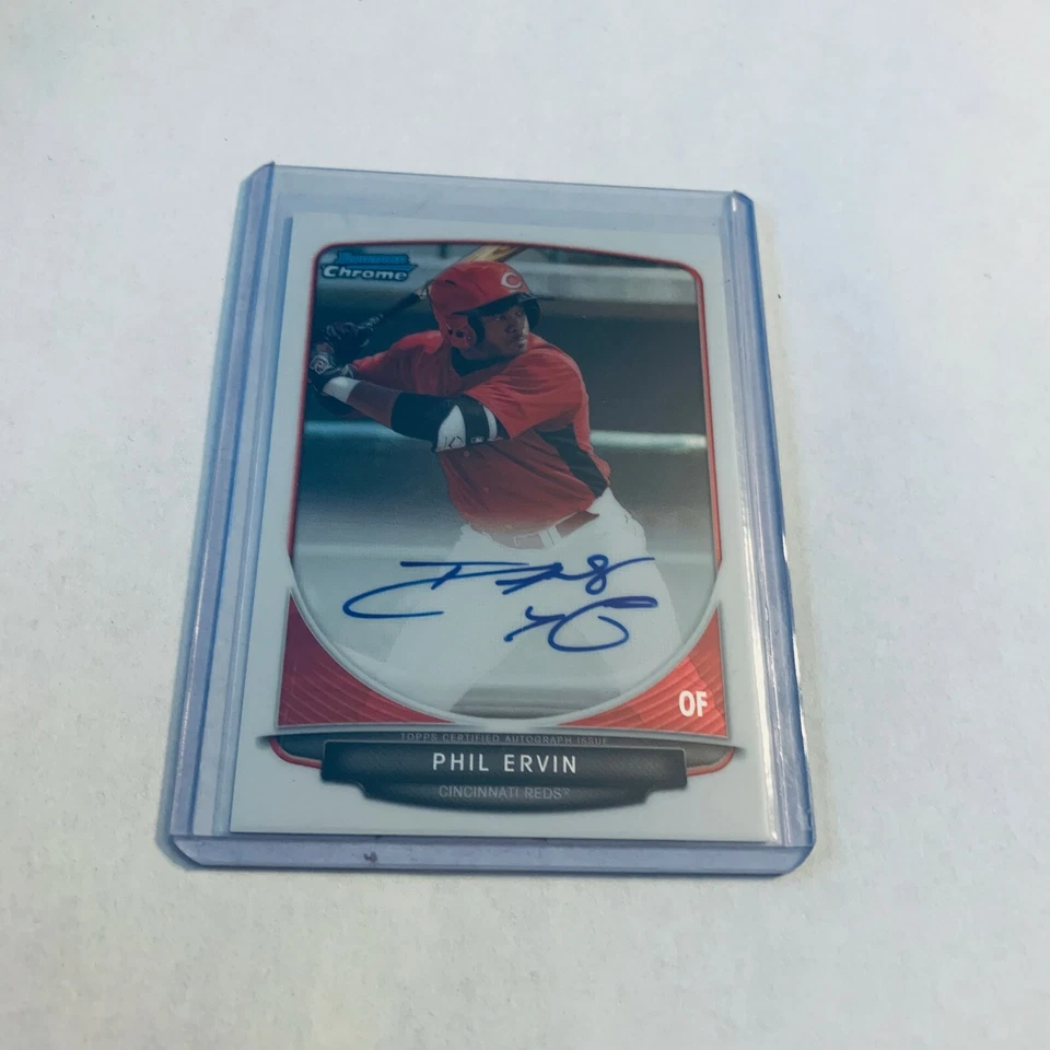 F81649  2013 Bowman Chrome Draft Draft Pick Autographs #PE Phil Ervin - Image 1 of 1