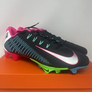 Nike Vapor Edge 360 VC Multi-Color Black Teal Football Cleats Men's US Size 14 - Picture 1 of 6