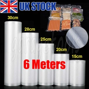Textured Food Vacuum Sealer Rolls Bags Food Storage Saver Seal Bag Pack Embossed - Picture 1 of 9