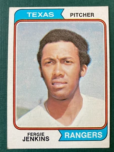 1974 FERGIE JENKINS TOPPS #87 BASEBALLKARTE TEXAS RANGERS SEHR GUTER ZUSTAND/EX KOSTENLOSER VERSAND - Bild 1 von 2