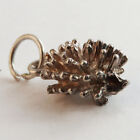 Vintage Bracelet Sterling 925 Silver Charm, Spiky Hedgehog Animal