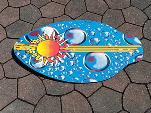 Skimboard Wasserbrett Bodyboard Surfboard Surfbrett für Kinder 89 cm x 50 cm - Bild 1 von 2
