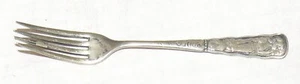 Meriden Silverplate 6” Cake Fork Girl with Doll - Imagen 1 de 4
