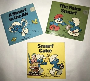 Lot of 3 SMURF mini-storybooks Vintage Paperback 1981 - Bild 1 von 1