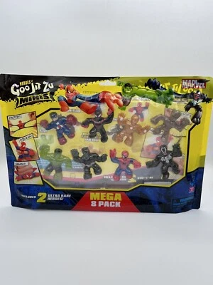 Heroes Of Goo Jit Zu Marvel Mini paquete de 8 con 2 figuras ultra raras Foto 1 de 2