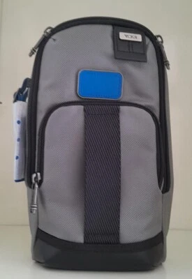 NWT Tumi FIFE Slim Sling Bag Dark Gray Blue - Image 1 of 4