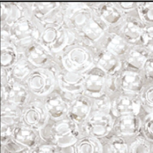 Czech 11/0 Preciosa Tr White-Lined Rocaille Glass Seed Beads 12-strand Hank - Image 1 of 1