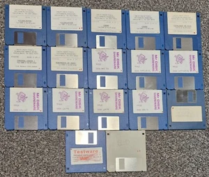 17x Vintage 1990er Shareware 3,5" Disketten PC DOS Bio Menace Kiloblaster - Bild 1 von 2