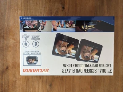 7" Dual Screen DVD Player Sylvania SDVD7751-B - Image 1 of 4