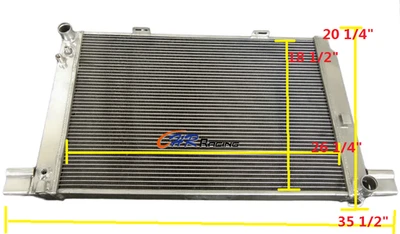 Radiador de alumínio 40 mm para Mercedes Benz R129 500SL AMG 55/60 SL500 AT 1989-2002 - Imagem 1 de 4