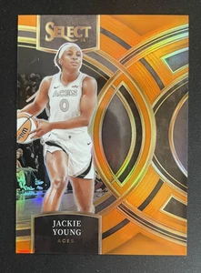 Jackie Young 2024 Panini Select WNBA Premier Level Orange Prizm 112/125 - Picture 1 of 3