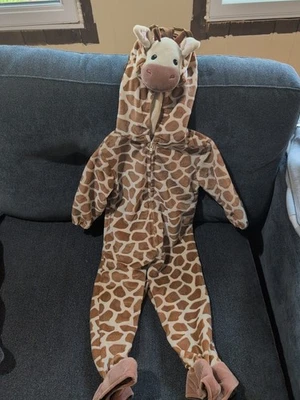One Piece 18 Month Fleece Giraffe Halloween Costume Baby Toddler - Image 1 of 3
