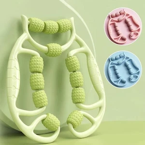 12 Rounds Circular Leg Slimming Massage Roller Muscle Stretching Tool UK NEW - Picture 1 of 9