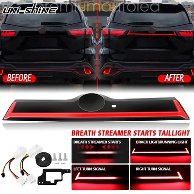 Luz de freno trasera LED ahumada para maletero Toyota Highlander 2014-2019 con agujero Foto 1 de 4