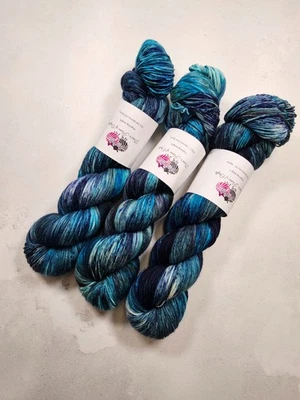 SW Merino Nylon Garn, 4-fädig, Fingering Gewicht, 100 G, OCEAN - Bild 1 von 4