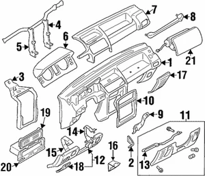 Bisel original Mitsubishi Cluster MB775410 - Imagen 1 de 1