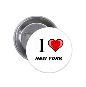 1,25" Pinback Button I Love New York (11/4", ca. 32mm) - Bild 1 von 1